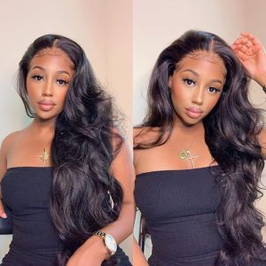 t & a hair global vietnam factory 24 inch black lace front wig european american style big wave synthetic heat resistant handmade full head wig