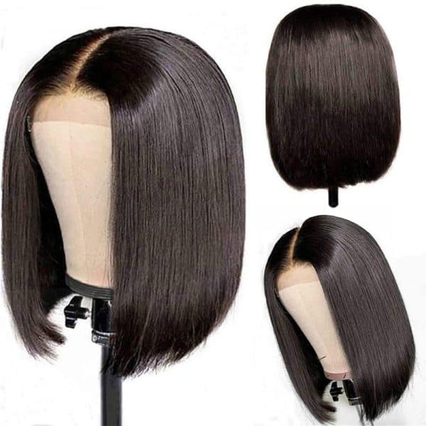 t & a hair global vietnam factory premium synthetic hair 14 inch light brown straight hair short hair bob wig middle part wig