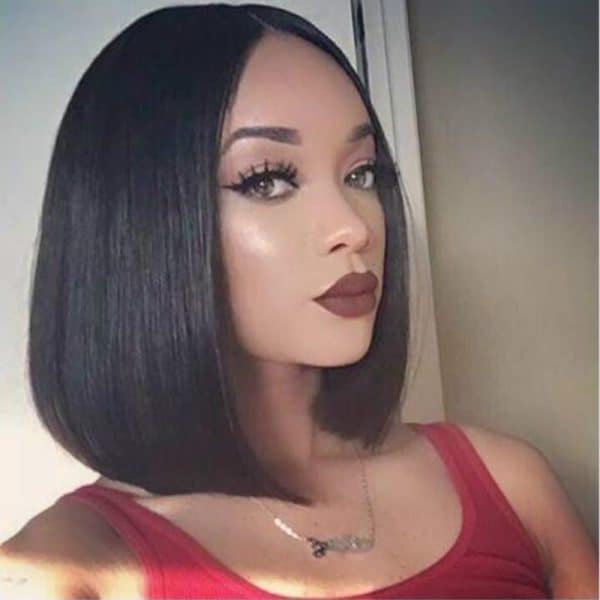 t & a hair global vietnam factory premium synthetic hair 14 inch light brown straight hair short hair bob wig middle part wig