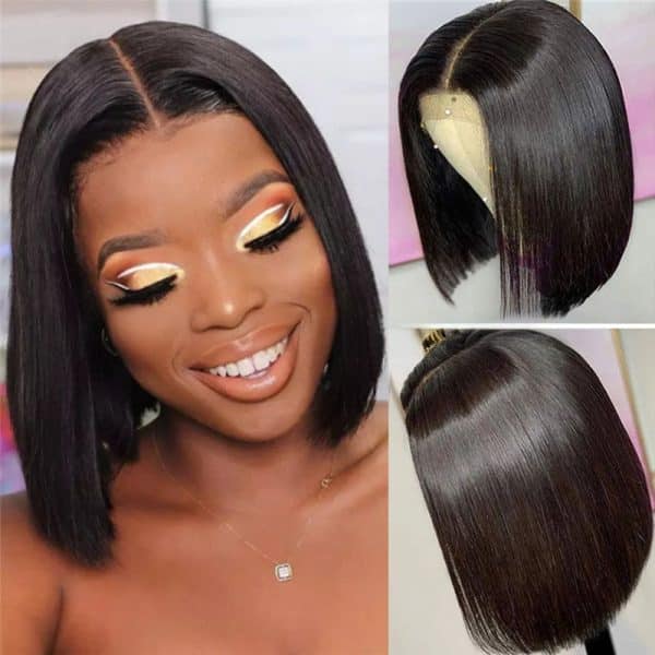 t & a hair global vietnam factory premium synthetic hair 14 inch light brown straight hair short hair bob wig middle part wig