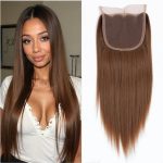 t&a hair global lace closure 4x4 hair extensions kinky straight human hair 20 inch light ash #12