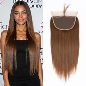 t&a hair global lace closure 4x4 hair extensions kinky straight human hair 22 inch light ash #12
