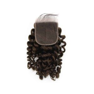 t&a hair global lace closure 5×5 deep wavy dark brown human hair extensions