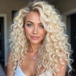 t&a hair global lace closure 5×5 deep wavy white blonde human hair extensions